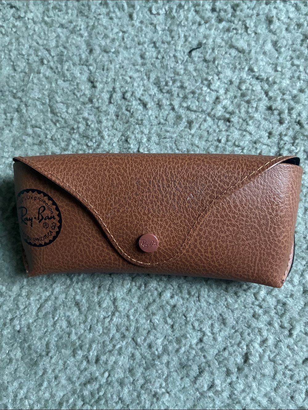 Ray-Ban Brown Leather Sunglass Case